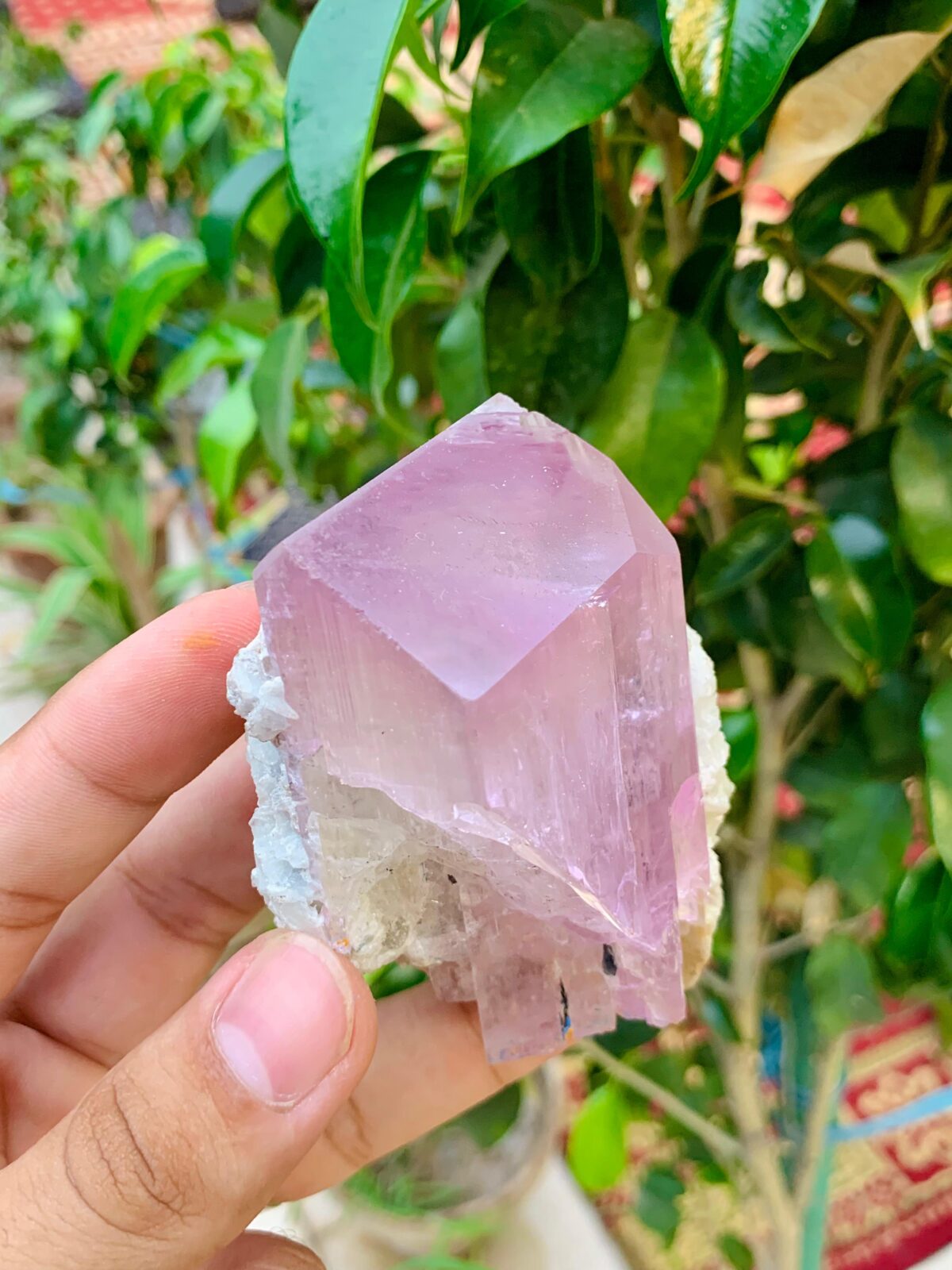 AAA top quality natural pink color kunzite crystal