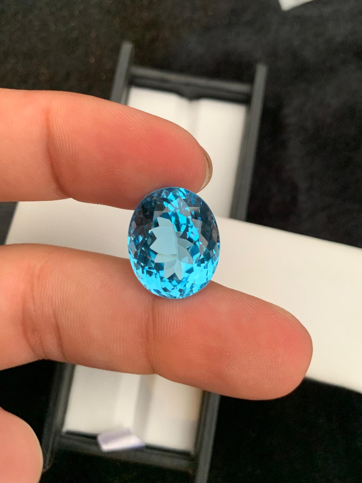 AA grade natural blue topaz 